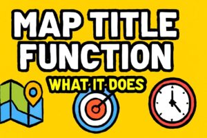 What is the Primary Function of the Title in a Map