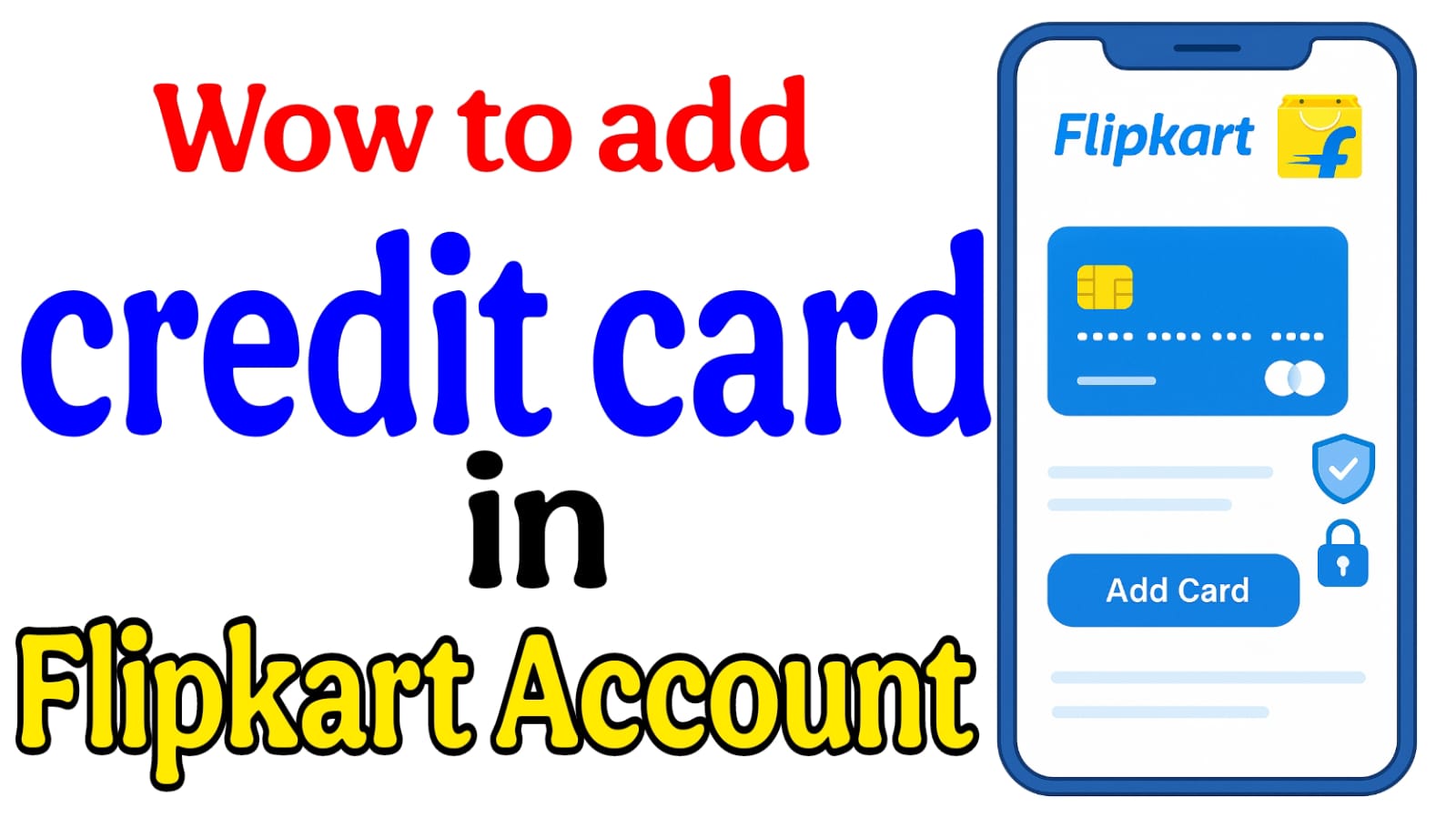 How to Add Credit Card in Flipkart Account